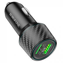 АЗП Borofone BZ21A QC3.0 36W (2USB/3.0A) з кабелем USB - Type C, фото 5