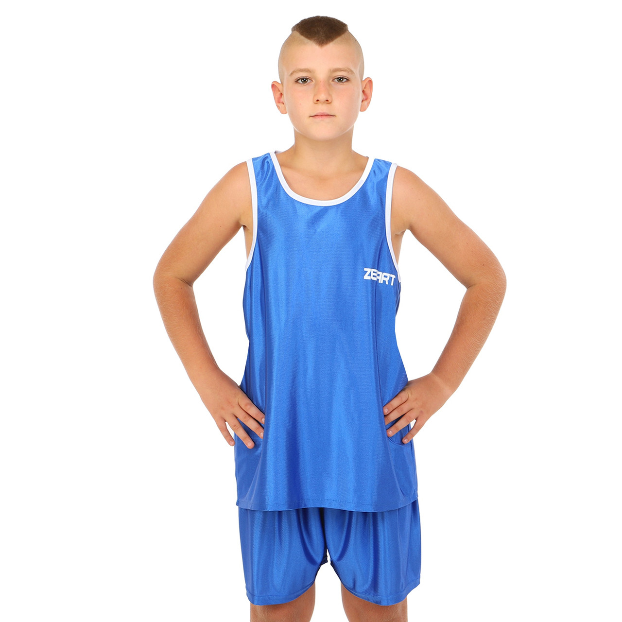 Дитяча форма для боксу ZELART CO-8943 (зріст 125-165 см) синій