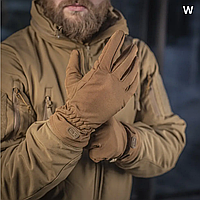 Зимние перчатки тактические M-Tac Койот (L), Рукавицы для ВСУ, перчатки Winter Soft Shell, полнопалые перчатки
