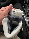 Жіночі кросівки Джордан Jordan 1 High Grey Pink White (хутро) ALL09929, фото 3
