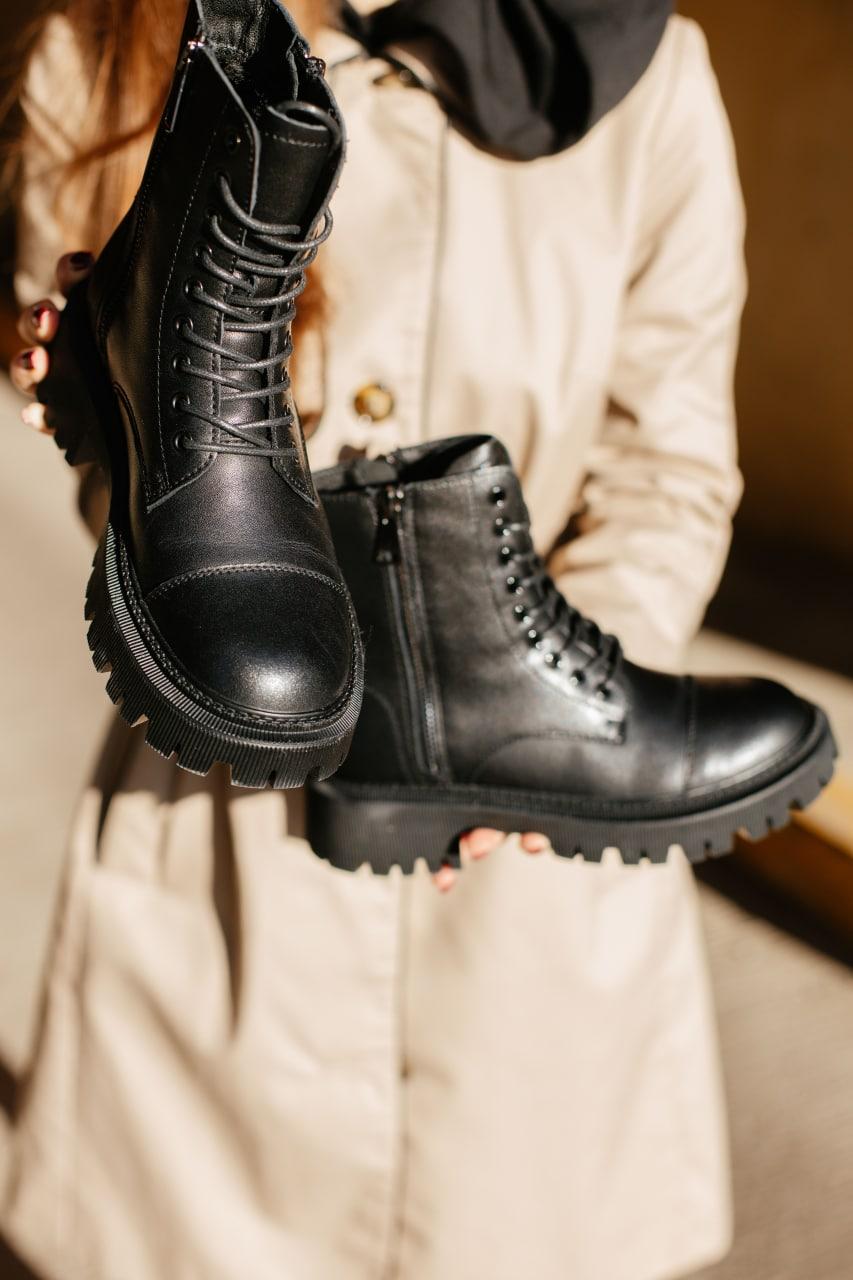 Жіночі черевики Balenciaga Tractor 20mm Zip Up Boot Black (c мехом) 615679WA8E91000
