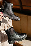 Жіночі черевики Balenciaga Tractor 20mm Zip Up Boot Black (c мехом) 615679WA8E91000, фото 4