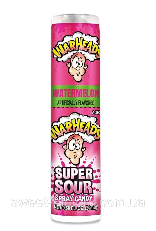 WarHeads Super Sour Spray Candy Watermelon 20ml, фото 1