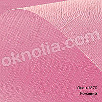 Рулонные шторы Лён 1870 розовый; 30х170 см