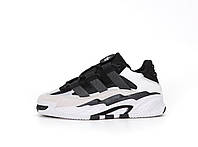 Женские кроссовки Adidas Niteball White Black (с мехом) ALL13561