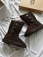 Женские угги UGG Bailey Button Triplet II Brown Umber ALL07527 36