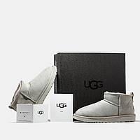 Женские UGG Ultra Mini Milk Light Grey (c мехом) ALL10010