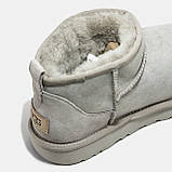 Жіночі угги UGG Ultra Mini Milk Light Grey (c мехом) ALL10010, фото 8