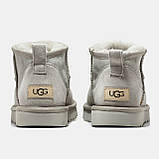 Жіночі угги UGG Ultra Mini Milk Light Grey (c мехом) ALL10010, фото 9