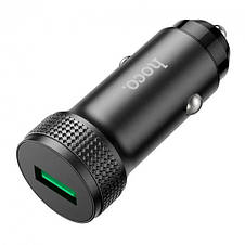 Автомобільний зарядний пристрій Hoco Z49A Level USB QC3.0 Black, фото 3