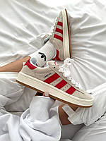 Женские кроссовки Adidas Campus 00s Crystal White Better Scarlet Red GY0037