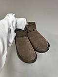 Жіночі угги UGG Ultra Mini Dark Chocolate Suede Brown ALL13703, фото 4