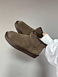 Жіночі угги UGG Ultra Mini Dark Chocolate Suede Brown ALL13703, фото 7