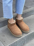 Жіночі угги UGG Classic Ultra Mini Platform Boot Chestnut Brown 1135092-CHE, фото 3