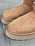 Жіночі угги UGG Classic Ultra Mini Platform Boot Chestnut Brown 1135092-CHE, фото 5