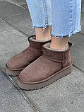 Жіночі угги UGG Classic Ultra Mini Platform Boot Brown Chocolate 1135092-CHO, фото 9