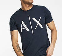 Мужская футболка Armani Exchange A|X черная Армани