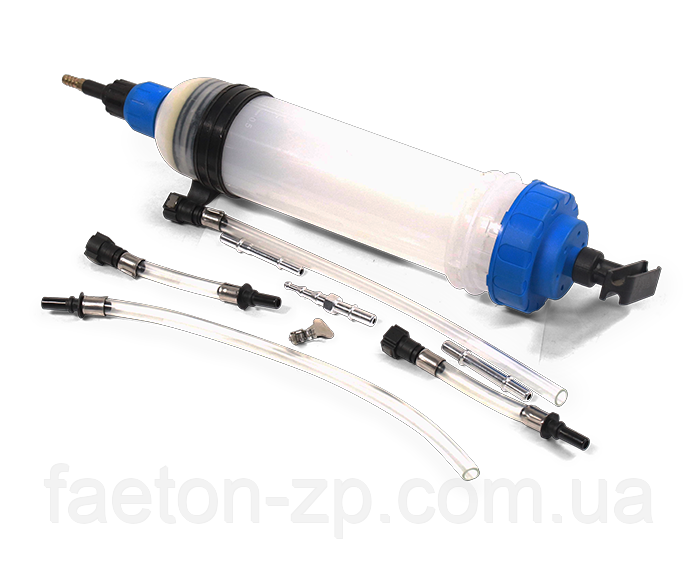 Шприц прозрачный для откачки технических жидкостей и масла 1500мл (ID ...