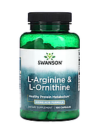 Swanson L-Arginine & L-Ornithine 500/250 mg 100 caps