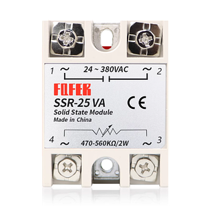 Однофазне твердотільне реле SSR-25VA VR-AC керування змінним резистором, фото 2