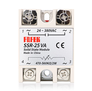 Однофазне твердотільне реле SSR-25VA VR-AC керування змінним резистором, фото 1
