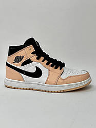 Кросівки Nike Air Jordan 1 mid peach (жіночі)