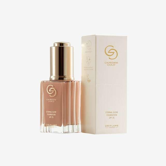 Oriflame Омолоджувальний світловідбивний тон, Природний Беж, Giordani Gold Eternal Glow SPF 25, 30 мл