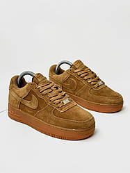 Кросівки Nike Air Force (замша) camel color