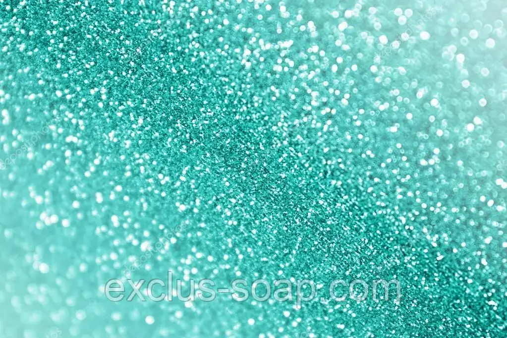 Бірюзовий глітер-5 грамів-0,2 мм, фото 1