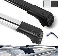 Поперечины на Acura MDX (2006-2013) Flybar V1. На рейлинги с просветом. Черные \ Серые