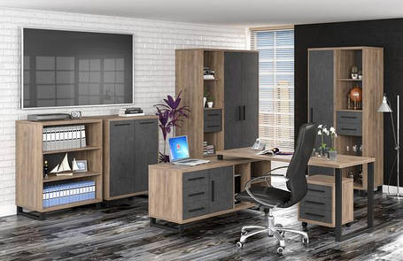 Модульні меблі "Омега" є практичним рішенням для вітальні, кабінету або підліткової кімнати