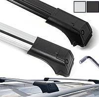 Поперечины на Nissan Primastar (2001-2015) Flybar V1. На рейлинги с просветом. Черные \ Серые