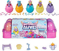 Игровой набор Хетчималс Элайв с 5 мини-фигурками Hatchimals Alive Egg Carton