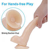 Гнучкий фаллоїмітатор Jelly Dreams з хордою, фото 3