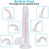 Гнучкий фаллоїмітатор Jelly Dreams з хордою, фото 5