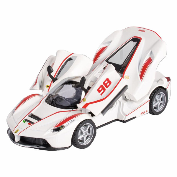 Машинка Ferrari LaFerrari моделька іграшка металева колекційна 15 см Білий (60285)