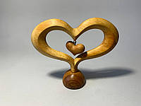 Статуэтка из дерева, Фигурка из дерева, Статуэтка "Сердце", Скульптура из дерева, Фигурка деревянная, "Любовь"