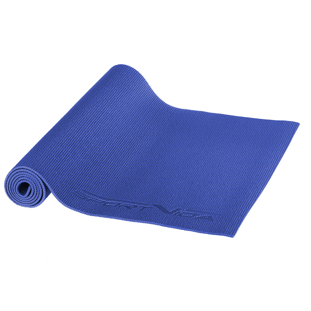Килимок спортивний SportVida PVC 6 мм для йоги та фітнесу SV-HK0053 Blue