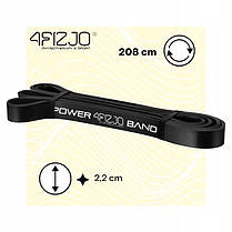 Еспандер-петля 4FIZJO Power Band 22 мм 12-17 кг резина для фітнесу і спорту Black (P-5907222931066), фото 5