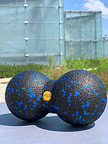 Масажний м'яч подвійний 4FIZJO EPP DuoBall 08 Black/Gold (P-5907739314802), фото 6