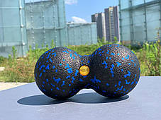 Масажний м'яч подвійний 4FIZJO EPP DuoBall 08 Black/Gold (P-5907739314802), фото 3