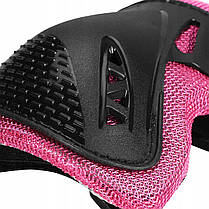 Комплект захисний SportVida 3 в 1 SV-KY0006-L Size L Black/Pink, фото 6