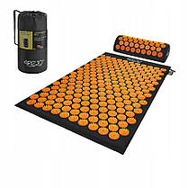 Килимок акупунктурний з валиком 4FIZJO Classic Mat Аплікатор Кузнєцова Black/Orange (P-5907222931752), фото 5