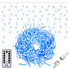 Гірлянда бахрома вулична (зовнішня) Springos 12 м 300 LED Pilot CL306 Blue, фото 9