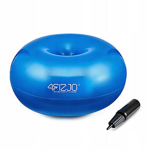 М'яч для фітнесу (пончик) 4FIZJO Air Ball Donut 50 x 27 см Anti-Burst Blue (P-5907739312969), фото 1