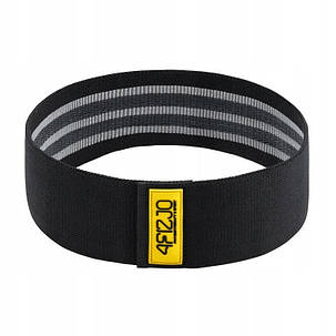 Резинка для фітнесу та спорту із тканини 4FIZJO Hip Band 25-30 кг Black/Grey (P-5907739310286), фото 3