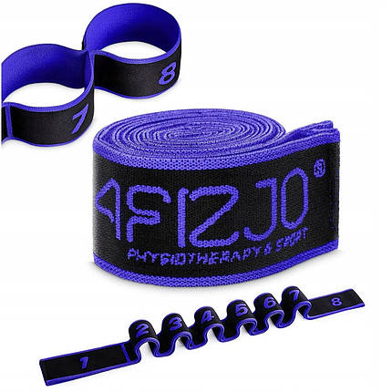 Еспандер з петлями для розтяжки 4FIZJO 90 см Black/Blue (P-5907739313775), фото 1