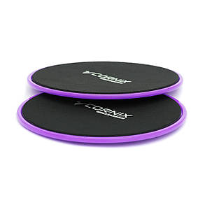 Диски-слайдери для ковзання (глайдингу) Cornix Sliding Disc 2 шт XR-0181 Purple, фото 3