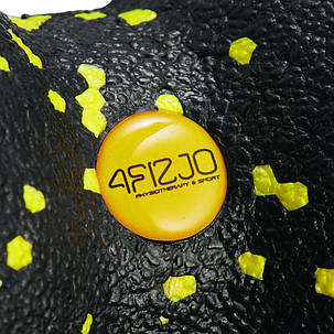 Масажний м'яч подвійний 4FIZJO EPP DuoBall 08 Black/Yellow (P-5907222931301), фото 3