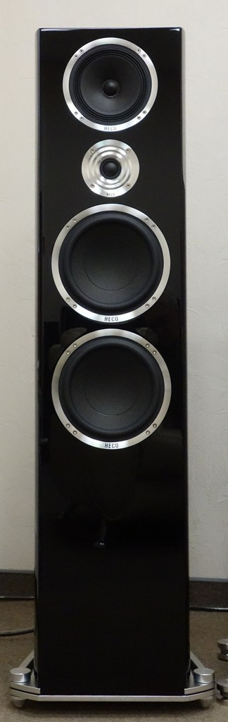 Трисмугові підлогові колонки HECO La Diva Piano Black